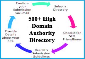 500+ High Domain Authority Directory Submission